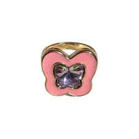 Pink Butterfly Chunky Ring