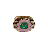420 Flower Chunky Ring
