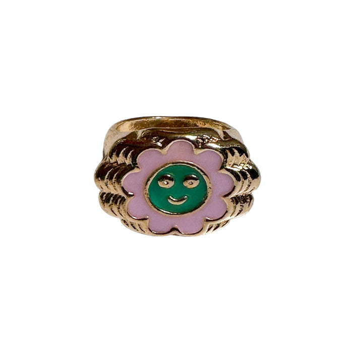 420 Flower Chunky Ring