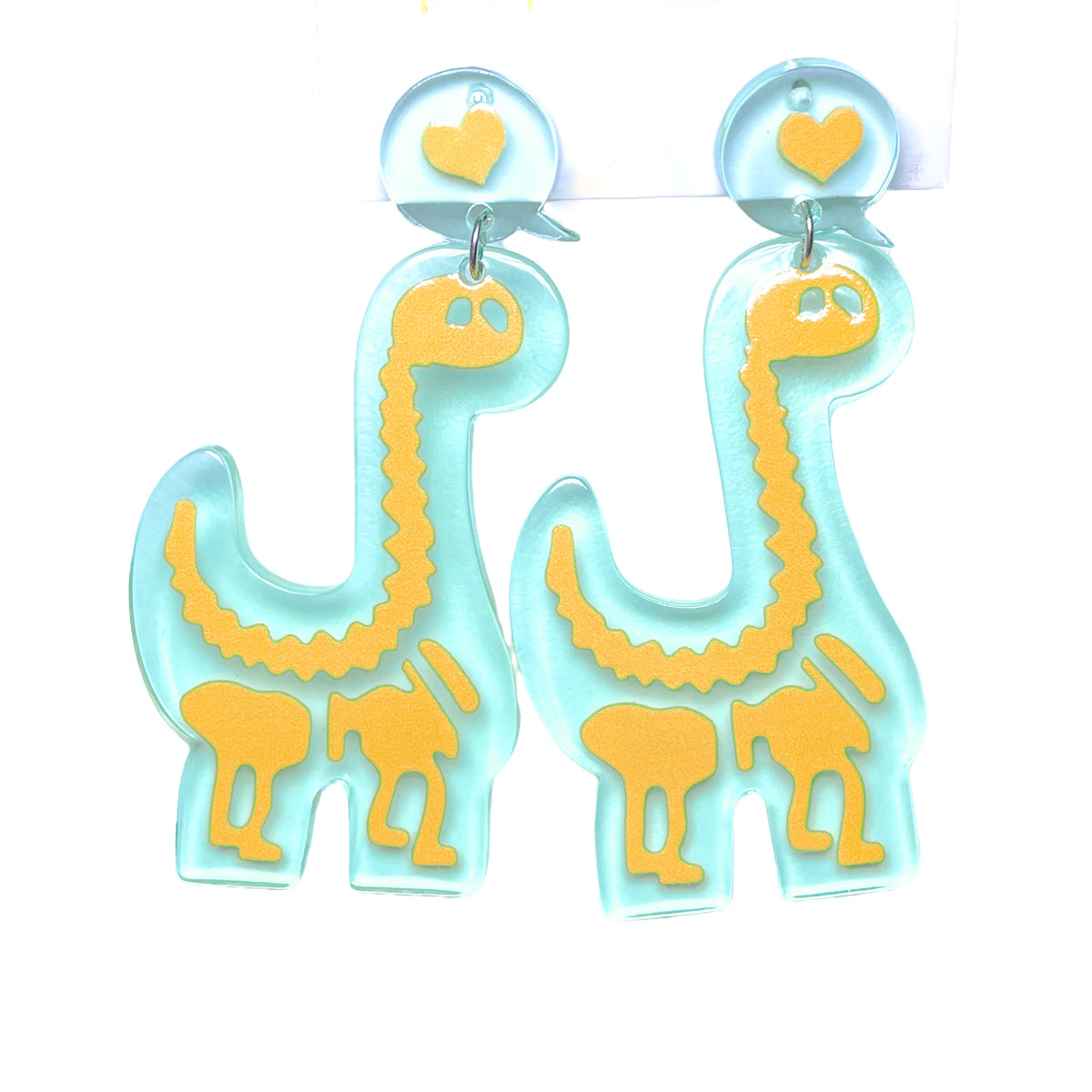 Brachiosaurus Skeleton Earrings