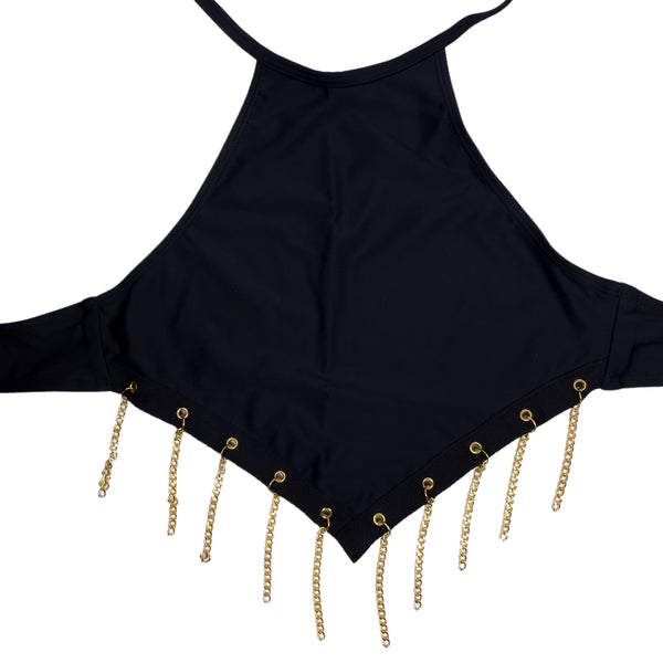 Dominatrixxx Chained Halter Top | Rave After Rave