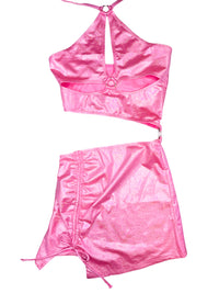 Pink Sapphire Asymmetrical Dress